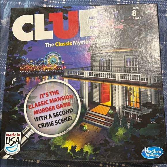 Clue The Classic Mystery Game Hasboro 2013 2 Sided Board - Picture 7 of 10